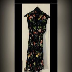 Stork & Babe Maternity Floral Black Dress